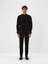 Erkek Siyah Pamuk Dokulu Regular Fit Sweatshirt 1