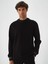 Erkek Siyah Pamuk Dokulu Regular Fit Sweatshirt 2
