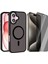 Apple iPhone 16 Plus Kılıf M-safe Şarj Özellikli Mat Arka Yüzey Vendas Sio Kapak + Hayalet Cam Ekran Koruyucu 1