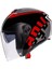 Açık Motosiklet Kaskı Irides Valenza Matt Grey Red Conf. 2