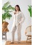 Uzun Kol Gömlek Yaka Kadın Pinterest Pijama Takımı - Kadın Pijama- Geniş Beden Aralığı 5