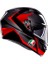 Motosiklet Kaskı K3 Mplk Striga Black Grey Red 3