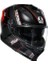 K7 Mplk Kyber Matt Black Red Kapalı Motosiklet Kask 1