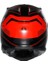 K7 Mplk Kyber Matt Black Red Kapalı Motosiklet Kask 3