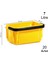 Plastik Kozmetik Alışveriş El Sepeti 7 Litre Sarı 20 Adet 1