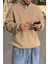 Erkek Ultra Isı Peluş Sherpa Oversize Yarım Metal Fermuar Lastik Ayarlı Polar Sweatshirt 1