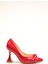 Idil Kırmızı Kırışık Rugan Kadın Topuklu 2