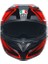 Motosiklet Kaskı K3 Mplk Compound Black Red 9