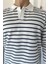 Gömlek Yaka Çizgili Erkek Sweatshirt P-00018566 4