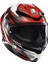 Kapalı Motosiklet Kaskı K6 S Mplk Reeval Wht Red Grey 1