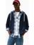 Erkek Regular Fit Kapüşonlu Kanguru Cepli Fermuarlı Sweatshirt - Lacivert 1