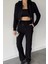 Kadın Kapüşonlu Fermuarlı Sweat Pantolon Ikili Takım P-00018874 1