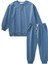 Basıc Sweatshırt Takım 3-8 Yaş İndigo Mavi 4