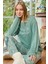 Kadın Termal Uzun Kol Pijama Takımı 30009 Mint 2