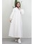 Ilayda Fermuarlı Elbise Beyaz 3