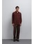 Bordo Teknik Regular Fit Erkek Gömlek 4