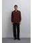 Bordo Teknik Regular Fit Erkek Gömlek 5