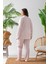 Uzun Kol Gömlek Yaka Kadın Pinterest Pijama Takımı - Kadın Pijama- Geniş Beden Aralığı 5