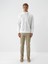 Erkek Ekru Pamuk Dokulu Regular Fit Sweatshirt 1