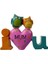 9032 I Love U Mum Yazılı Sevimli Dekoratif Biblo 1