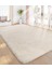 Yumuşak Modern Peluş Kaymaz Salon Oturma Çocuk Yatak Odası Mutfak Antre Krem 1