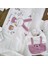 Kız Bebek %100 Pamuklu Pembe 10 Parça Hastane Çıkışı Zıbın Takımı Yenidoğan 0-3 Ay BBK8021 5