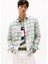 Regular Fit Yeşil Çizgili Erkek Gömlek DM0DM220240H7 Tjm Reg Flannel Check 2