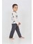 Erkek Çocuk Palmiye Baskılı Pijama Takım 3