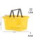 Plastik Market Alışveriş El Sepeti 22 Litre Sarı 1 Adet 1