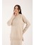 Triko Uzun Etek Bluz Takım Bej Bej 4