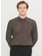 Slim Fit Düğmeli Yaka Kahve Erkek Gömlek ACE020261519_KHV 3