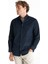 Comfort Fit Alttan Britli Yaka Fitilli Lacivert Erkek Gömlek TBMRSH1086 1