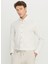 Slim Fit Düğmeli Yaka Ekru Melanj Erkek Gömlek ACE020261272_EBJ 1