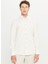 Slim Fit Düğmeli Yaka Ekru Melanj Erkek Gömlek ACE020261272_EBJ 3