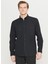 Slim Fit Düğmeli Yaka Siyah Erkek Gömlek ACE020261519_SYH 3