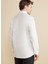 Slim Fit Klasik Yaka Beyaz Erkek Gömlek BBFW25MSH028 5