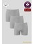 Erkek Pamuklu Penye Paçalı Boxer 3'lü Paket – Rahat & Dayanıklı | Gri Melanj K0043 1