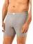 Erkek Pamuklu Penye Paçalı Boxer 3'lü Paket – Rahat & Dayanıklı | Gri Melanj K0043 3
