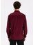 Slim Fit Gömlek Yaka Düz Bordo Erkek Gömlek F5WM-GML 2378 6