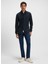 Slim Fit Gömlek Yaka Lacivert Erkek Gömlek Myjersey_m 1