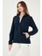Slim Fit Cepli Fermuarlı Anti-Pilling Tüylenme Yapmayan Soğuk Geçirmez Polar Hırka Unisex Hırka 5906028S1 4