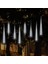 Meteor Kayan Yağmur Işığı LED Dış Mekan 8 Tüp Beyaz 50 cm 1