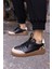 Gordon Kadin Siyah Leopar Garnili Sneaker 1