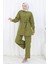 Incili Kuşaklı Ikili Takım Haki 19265 3
