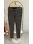 Gri Denim Battal Kot Pantolon Tayt 4