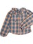 Fırfırlı Yaka Ekose Kışlık Kız Çocuk Gömlek 1