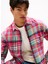 Oversized Pembe Çizgili Erkek Gömlek DM0DM22020XI5 Tjm Utılıty Flannel O 3