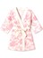 Pembe Desenli Saten Çocuk Sabahlığı 1