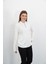 Polo Yaka Düğmeli Triko-Ekru 7