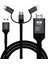 3’ü 1 Arada Micro Usb/type-C/lightning – HDMI Uyumlu Dönüştürücü Kablo iPhone X/6/7/8 1